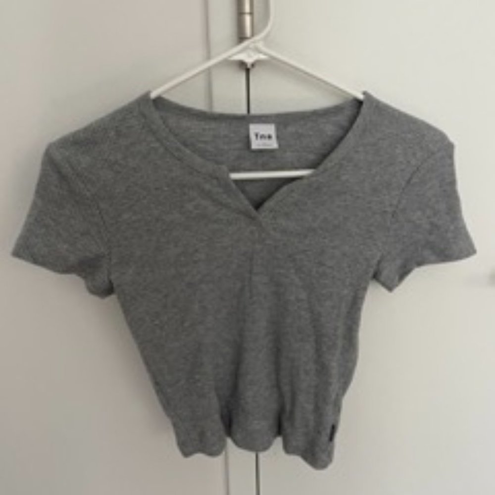 Waffle Notch T-Shirt Notched thermal t-shirt